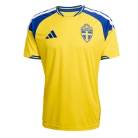 Camiseta Suecia Primera Equipación Replica Mundial 2026 mangas cortas